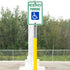 SmartSign (Pack of 2) 18 x 12 inch Federal Handicap Reserved Parking Sign, 120 mil Aluminum Composite, Engineer Grade