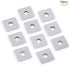 DLtools 12mm Carbide Inserts for Wood, 4-Edge Square Straight Replacement Cutters for Woodworking