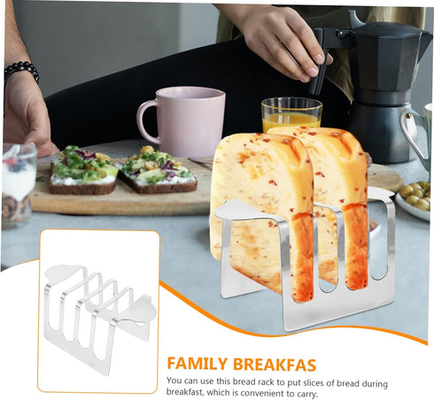 3 ABOOFAN pcs Sliced Bread Stand Rack Elegant Bread Slice Storage for Breakfast Muffins Bagels for Home Bakery Parties