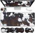 Gaming Mouse Pad XXL Large Desk, Cute Black Cowhide Extended Mousepad with Memory Foam Wrist Rest