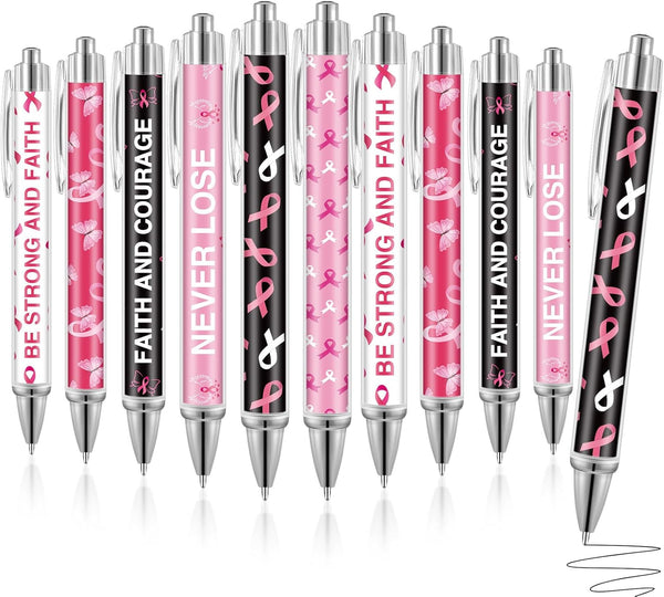 Yeaqee 48 Pcs Christmas Retractable Ballpoint Pens, Santa Claus Snowman Printing 1.0 mm Black Gel Ink for Kids Xmas