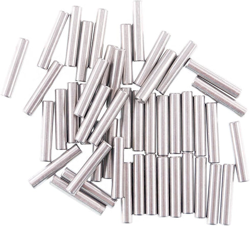 Glarks 50-Pieces Stainless Steel Dowel Pin 5x25mm Shelf Support Pegs, Fasten Elements Pin Rod