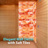 8"x4"x1" Pack 4 2.5 lbs Himalayan Pink Salt Tiles & Bricks - for Spa, Sauna, of Salt Bricks for Salt Wall, Salt Blocks