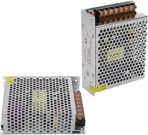 DC24V Output Switch Power Supply Driver, Aluminum Alloy Voltage Converter for LED Screen Strip Light, 3D Printer