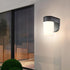 6106700 Dimmable One-Light LED Outdoor Wall Fixture with Dusk to Dawn Sensor, Black Finish with Frosted Opal Glass