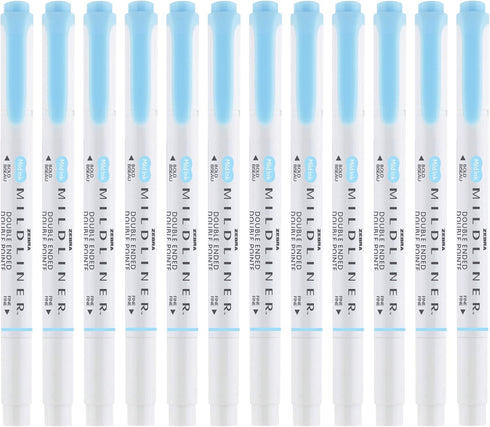 Zebra Pen Mildliner Double-Ended Highlighter Marker Set, Broad and Fine Point Tips, Ideal for Bible Highlighting, No