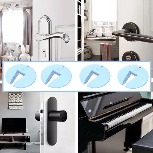 Pinch Pinch Slamming 4 Packs Neobay Door Guard and Door Slam Stopper, Durable Silicone Door Finger Guard, Prevents on