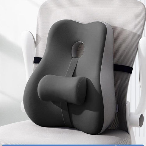 WOTABLE Lumbar Support Pillow, Orthopedic Back Rest Cushion with Adjustable Slider, Memory Foam Chair Support
