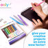 Ooly Color Sheen Metallic Gel Pens, Set of 12 Pens, 1.00mm Fine Point Shimmering Pens for Art Supplies