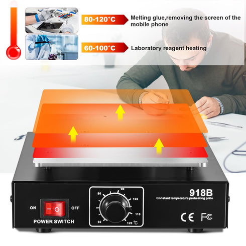 7 Inch LCD Screen Separator Preheating Panel 110V 450W Touch Glass Separator for Phone Repair