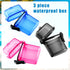 Outus 3 Pieces Waterproof Case ID Card Holder with Floating Sports Case Locker and Rope (Rose Blue Black)