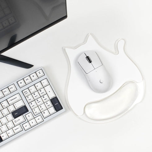 Sumgsn Cute Cat Mouse Pad with Gel Wrist Support - Ergonomic Mouse Pad