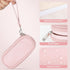 Teircno Tampon Holder for Purse, Portable Period Bag with Handle,Travel Pads Tampons Pouch, Pu Leather Small Tampon