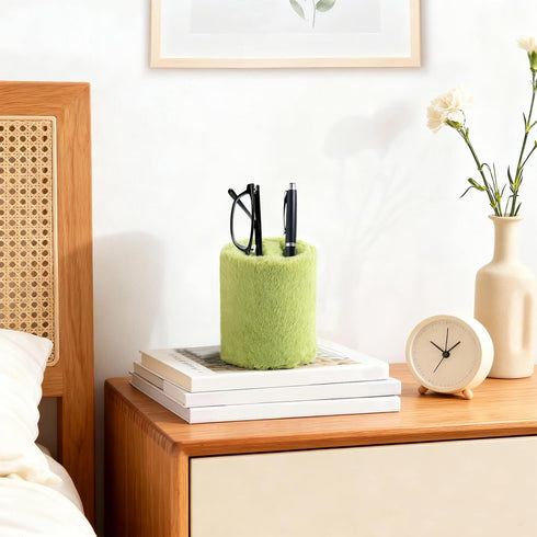 Qian Qian You Eyeglass Holder for Nightstand,Anti-scratch Plush Eyeglass Stand Glasses Holders for Office Desk