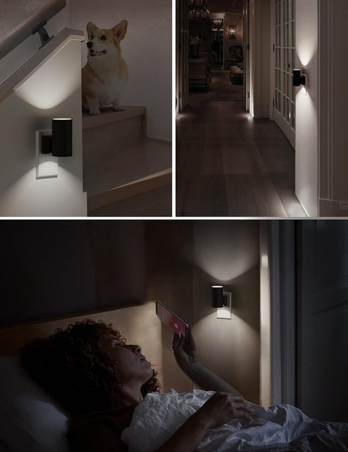 5000K Dimmable 2 Pack L LOHAS LED Bright Night Light, Night Lights Plug into Wall, Daylight White, Nightlight Plug