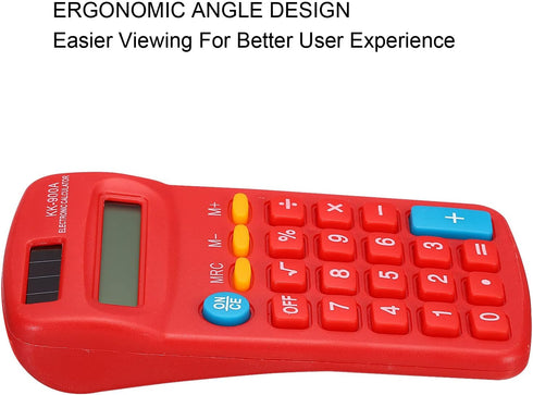 PATIKIL Basic Calculator, 8 Digit LCD Display, 4 Function Small Desktop Calculator, Battery Powered Handheld for Home