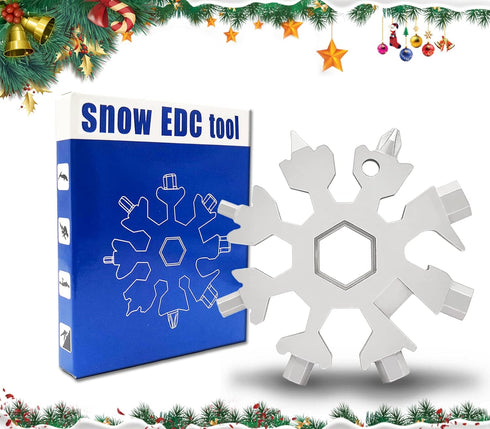 19 In 1 Incredible Tool - Easy N Genius, FEX 18-in-1 Stainless Steel Snowflakes Multi-Tool