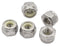 LBY 50pcs Lock Nuts, 1/4-28 Nylon Insert Hex Lock Nuts, 304 Stainless Steel