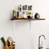 Wideskall 5" 6" inch Pack 4 Metal x Wall Corner Angle Shelving Shelf Brackets, White