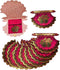 Shagun Envelopes - Pankha Fan Shaped - 2-fold Fancy Designer Set - Pack of 10 - Red for Indian Wedding