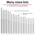 100 Pieces 0.3-1.6 mm Micro Mini Drill Bit Set Tiny Drill Bits Small Shank Full-Ground HSS Twist Drill High Speed Steel Boards Tiny Drill Bits for Dill