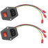 PNGKNYOCN 6A 250V Rocker Switch Power Socket Inlet Module, 10A Fuse with Indicator Light, 2-Pack