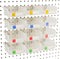 Pegboard Bins - 12 Pack Clear - Hooks to Any Peg Board