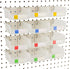 Pegboard Bins - 12 Pack Clear - Hooks to Any Peg Board