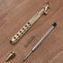 Six-Edge Solid Brass Pen, Bolt Action EDC Pocket Signature Pen