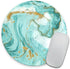 Marble Glitter Mousepad, Modern Desk Decor, Personalized Round Mousepad, Office Accessories