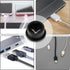12pcs Cable Cord Grommet - 3/4 Inch Wire Hole Cover with Storage Case for Desk Wire Holders, Office Home School (Black)