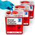 Sharps Containers for Home and Professional Use, 2 Quart Needle Disposal Containers (3 Pack)