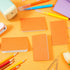Harloon 100 Pcs Mini Notebooks, Bulk Employee Appreciation Gifts, Small Pocket Journals for Office Favors (Orange)