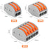 110PCS Compact Wire Connectors,Electrical Connector Blocks, 55pcs Clamp 2-Port/45pcs Clamp 3-Port/10pcs Clamp 5-Port, LJQ-110-US