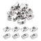 uxcell 100Pcs M8 T Nut Sliding T Slot Fastener, Carbon Steel Nickel Plated Half Round Roll for 4040 Series Accessories