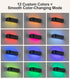 2Pcs 6000mAh 12 RGB Wall Light with Remote Control, LED Indoor Wall Sconce, Rechargeable Battery Powered Wall Lamps