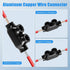 5 Pcs Insulated Wire Connectors Black in-line Splice Connector 2 Port Multi Cable Connector