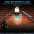 1000LM 6000K Black(2 Pack) Motion Sensor Outdoor Lights, Battery Operated Outdoor Light, Motion Detector Lights