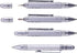 Troika Multi-Tasking Ballpoint Pen (Small), Centimeter/Inch Ruler, Slotted/Phillips Screwdriver, Stylus (Red), Black Lead, Includes 2 Refills, Aluminium/Brass/Steel, Matte, Red by Troika