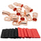 10PCS 2/0 AWG-5/16" Wire Lugs, Battery Cable Lugs, Copper Terminal Connectors, Marine Grade with Heat Shrink Tubing