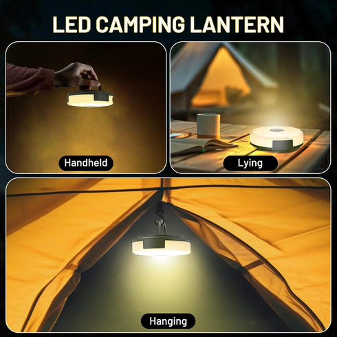 32.8FT 4 1 (10 Camping String Lights, in Rechargeable Waterproof Hanging Lamp Portable LED Light for Outdoor Camping