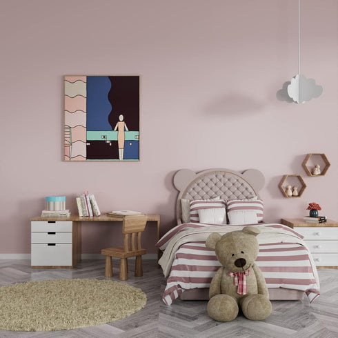 YENHOME 17.7"X393" Pink Peel and Stick Wallpaper (Removable) for Bedroom Girls Room Kitchen Cabinet Waterproof Pink
