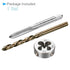 Metric Tap and Die Set, M6 x 1 Tap & Die Thread with 5.0mm Drill Diameter for Tapping Repair