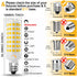E11 Bulb Dimmable,JDE11 120V 75W Bulbs Equivalent,T3 T4 E11 Bulb,4000K White,7W 750LM E11 Lighting,4 Pack LED Halogen