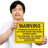 SmartSign 10"x14" Warning Sign - 'Premises Protected By 24 Hour Audio/Video Surveillance'