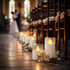Set 3, Homemory Flameless Candles of White Acrylic LED Candles Upgraded Realistic Battery Operated Flames with Remote