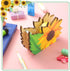 BBTO Sunflower Desktop Tape Dispenser with 2 Rolls Tapes Set, Cute Flower Tape Dispenser for Office School Gifts