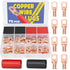 Haisstronica 76PCS Copper Wire Lugs with Heat Shrink Tube Kit, Heavy Duty Battery Connectors