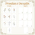 Harsever 50 Pack Floral Thank You Cards with Adhesive Envelopes,Gifts for Funeral Wedding Bridal Showers Baby Showers