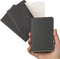 TWONE Pocket Notebook, 4 Pack Small Thin Cover Notebooks, 30 Sheets, 3-1/2” x 5-1/2”, Black Cover